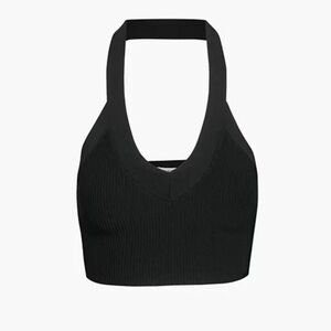 aritzia babaton graffith sculpt knit top halter